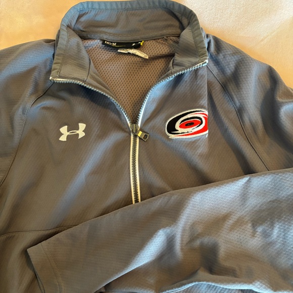 Under Armour Gray Athletic Quarter Zip- Hurricanes North Carolina - Picture 1 of 3